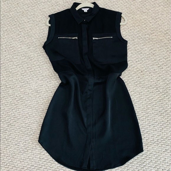 Like new ! Calvin Klein black mini shirt dress - Picture 7 of 14